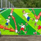 Fussballwand